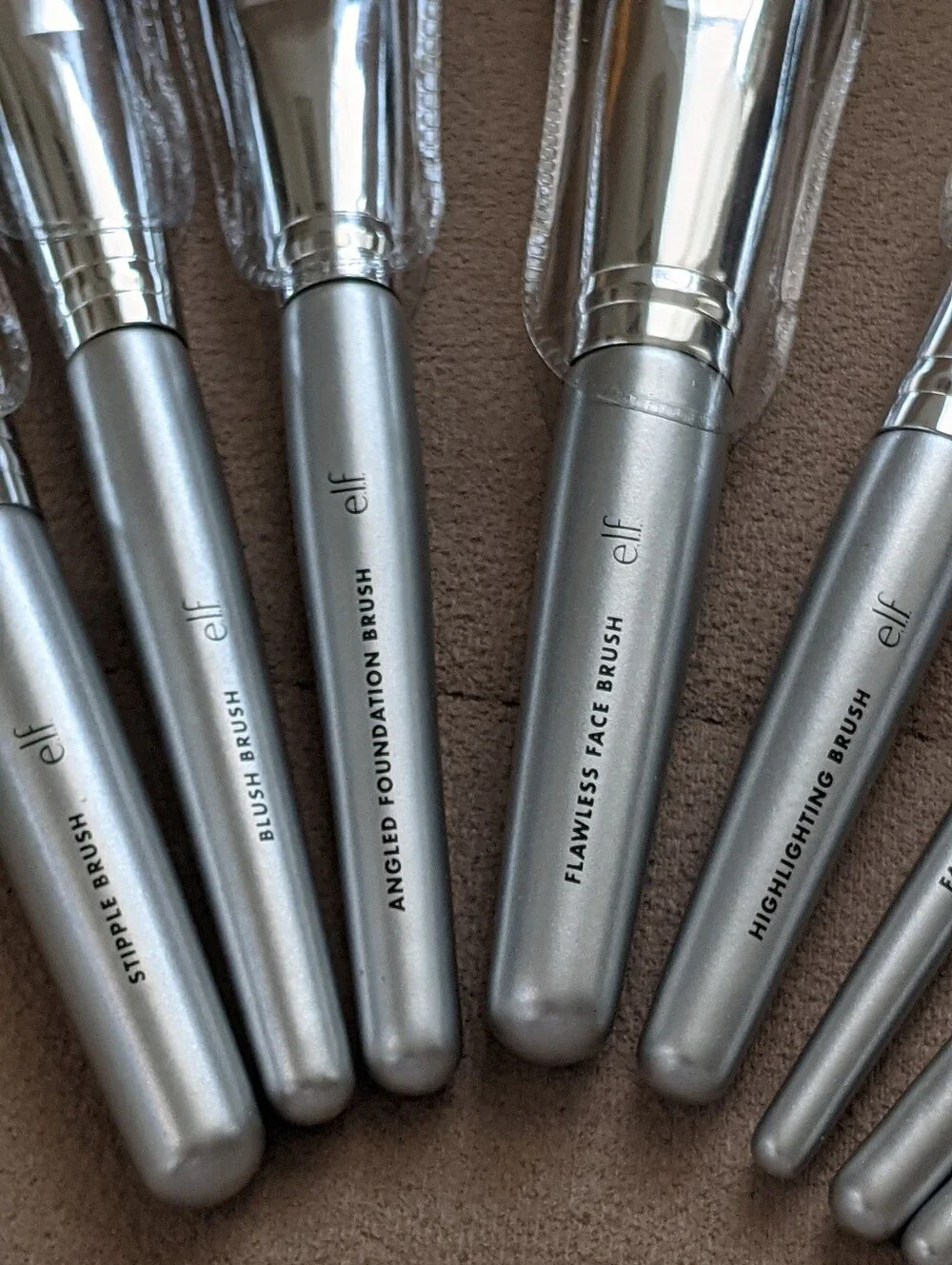 ELF Silver Handle Makeup Brush Set - 13 Piece